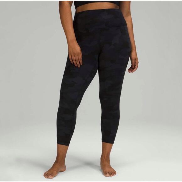 Lululemon Align Pant 25" Heritage‎ 365 Camo Deep Coal Multi Size 4 - Picture 1 of 11